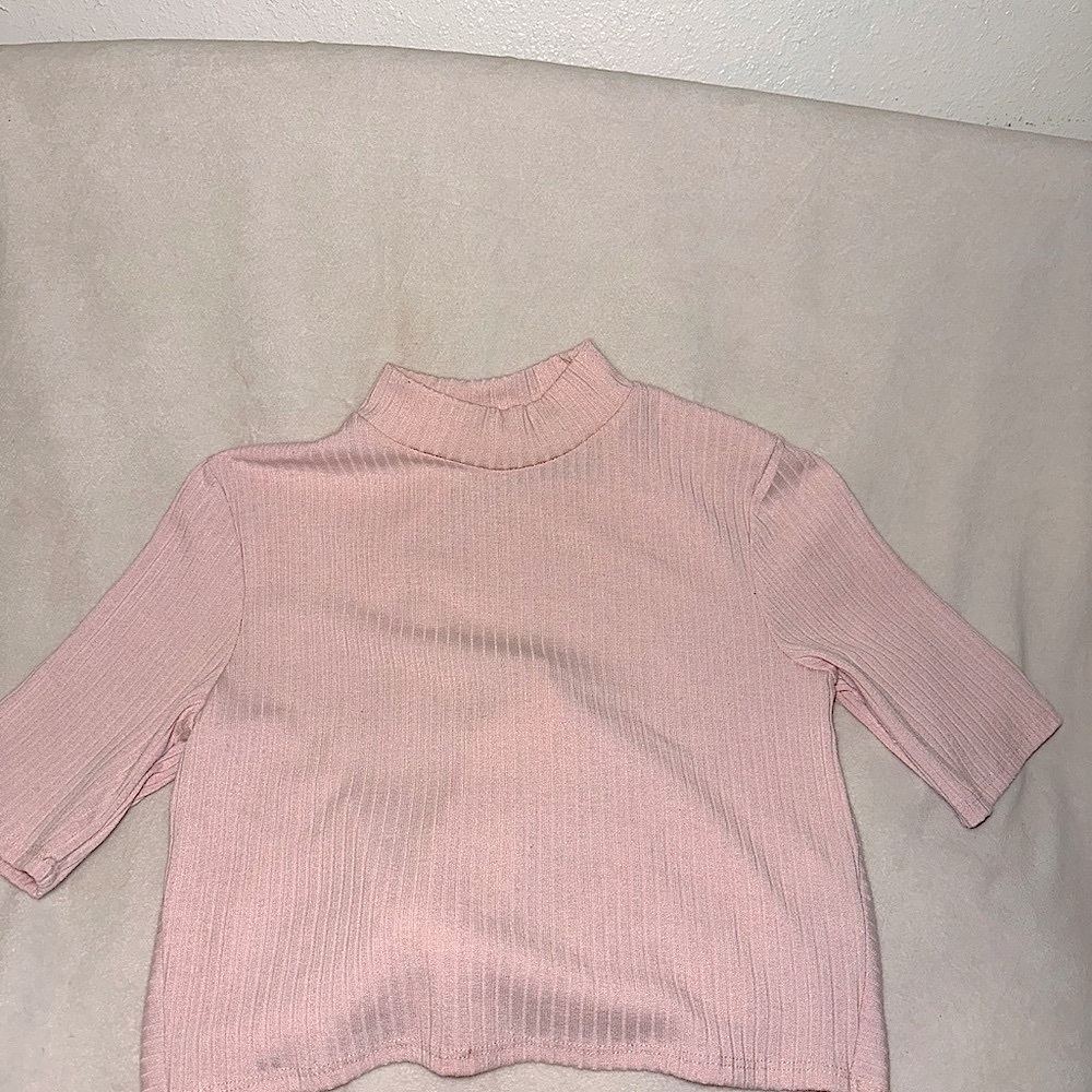Pink open Back top